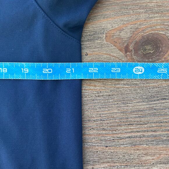 Seattle Seahawks Nike On Field Apparel Long Sleeve Polo Shirt in Blue - Picture 7 of 9